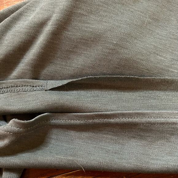 Vtg Patagonia Capilene 1/4 Zip Knit Baselayer Top Blue Large Hike Ski USA Made - Picture 5 of 7